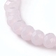 Faceted Glass Beads Stretch Bracelets BJEW-JB05887-01-4