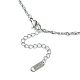 304 ожерелье из веревки из нержавеющей стали для мужчин и женщин NJEW-YW0001-08-2