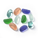 Frosted/Glossy Glass Beads GLAA-WH0011-03-1