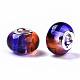 Transparente zweifarbige europäische perlen aus harz RPDL-T003-002E-2