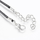 Waxed Cord Pendant Necklaces NJEW-G296-01AS-3