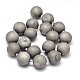 Round Electroplated Natural Druzy Geode Quartz Crystal Beads Strands G-A143B-18mm-04-2