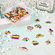 Kit de recherche de fabrication de bijoux de fierté de couleur arc-en-ciel bricolage DIY-TA0004-73-6