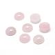 Natürliche Rosenquarz-Edelstein-Cabochons&nbsp;G-T020-12mm-09-1