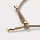 Braided Polyester Bracelet Making MAK-K010-04H-2