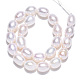Fili di perle di perle d'acqua dolce coltivate naturali PEAR-N012-06J-2