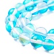 Synthetic Moonstone Beads Strands G-R375-8mm-B04-4