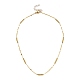 Brass Bar Link Chain Necklaces NJEW-JN02926-1