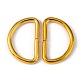 鉄のdリング  バックル留め金  ウェビング用  ストラップバッグ  服飾材料  ゴールドカラー  インナー：15x25.4mm IFIN-Q130-02G-1