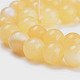 Chapelets de perles en jade topaze naturelle X-G-E266-11A-8mm-3
