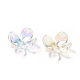 Transparentes bouchons fleur acrylique de perles X-MACR-C009-15-4
