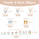 Biyun 6 Style Resin 3D Nail Art Cabochons MRMJ-BY0001-01-3