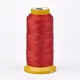 ポリエステル糸  カスタム織りジュエリー作りのために  レッド  0.25mm  約700m /ロール NWIR-K023-0.25mm-06-1