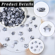 300pcs 2 Arten Acrylperlen&nbsp;OACR-PA0001-72-6