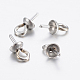 304 Stainless Steel Cup Pearl Peg Bails Pin Pendants STAS-H452-01P-3