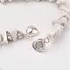 Natural Howlite Wrap Bracelets/Necklaces BJEW-JB02657-01-3