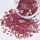 装飾アクセサリー  ポリ塩化ビニールのプラスチック製のスパンコール/スパンコールビーズ  ABカラーメッキ  スター  暗赤色  2.5~3.8x2.5~4x0.4mm  約328000個/500g PVC-T021-10B-1