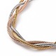 304 Edelstahl geflochtene runde Schlangenkette für Damen NJEW-P271-06A-2