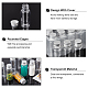 PH PandaHall 15pcs Glass Jars with Lids Empty Storage Bottles Small Message Sample Bottle for Wedding Party Favors Memory DIY Arts Crafts Decoration CON-PH0002-81-4