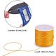 PandaHall Elite about 106m 0.5mm Round Waxed Polyester Cords Thread Beading String Spool for Bracelet Necklace Jewelry Making Macrame Supplies YC-PH0002-05D-2