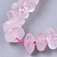 Natürlichen Rosenquarz Perlen Stränge G-R462-23-3