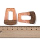 Подвески из смолы и дерева WOOD-F015-11B-3
