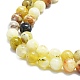 Chapelets de perles en opale jaune naturelle G-K245-A07-B03-3
