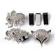 SUPERFINDINGS 3 Sets 3 Styles Alloy Rhinestone Car Air Vent Decorations AJEW-FH0001-44-1