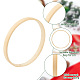 竹リンキングリング  刺繍インナーフープ用  風鈴作り  ベージュ  10x1cm  内径：9.4のCM FIND-WH0110-744-5