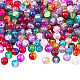 Ph pandahall 1000pcs Glas Bunte Malerei Perlen für Schmuck machen Erwachsene CCG-PH0003-09B-4