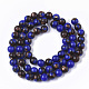 Brins de perles assemblées en bronzite et lapis-lazuli naturel G-S366-026B-2