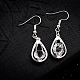 Zinc Alloy Glass Dangle Earrings EJEW-BB34061-P-2
