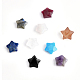 BENECREAT 10Pcs Faceted Star Natural Stone Pendants 10 Mixed Color Gemstone Charms Stone Beads Pendants (14x13mm) Hole: 0.8mm for Necklace Bracelet Jewelry Making G-BC0001-18-4