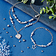 Unicraftale 40 pièces 4/6mm 304 perles en acier inoxydable flash perles givrées 1.5/2mm trou entretoise perles bracelet brillant perles métal perles en vrac pour la fabrication de bijoux à bricoler soi-même STAS-UN0037-81B-3
