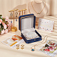 Ahandmaker boîte à bracelet en cuir intérieur en velours boîte cadeau boîte de rangement de bijoux organisateur boîte d'affichage de bijoux pour mariage proposition de fiançailles cadeau d'anniversaire LBOX-WH0004-01-7
