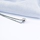 925 подвесные стерлингового серебра ожерелья NJEW-BB48077-A-3