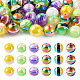 30pcs 5 Farben undurchsichtige Acrylperlen MACR-TA0001-46-1