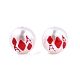 Cuentas de esmalte de perlas de imitación de plástico abs opaco de halloween KY-G020-01L-2