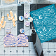 OLYCRAFT 4x5 Inch Fish Theme Clay Stencil Tropical Fish Silk Screen for Polymer Clay Sea Fish Silk Screen Stencils Mesh Transfer Stencils for Polymer Clay Jewelry Making DIY-WH0341-137-3