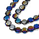 Chapelets de perles en verre électroplaqué EGLA-N002-27-G03-3