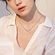 Shegrace 925 collares con colgante de plata esterlina JN882A-5