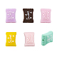 CHGCRAFT 6Pcs 6 Colors Food Grade Eco-Friendly Silicone Beads SIL-CA0001-78-1