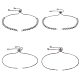 Ottone catena di realizzazione di braccialetti KK-CJ0001-29-1