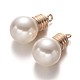Plaqué or pendentifs de perles acryliques en alliage PALLOY-N0129-30-2