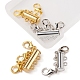 4 Sets 4 Style Alloy Magnetic Slide Lock Clasps FIND-YW0001-42-4