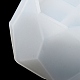 ファセット八角形 DIY シリコンキャンドルカップ金型  収納ボックス金型  樹脂セメント石膏鋳型  ホワイト  83x83~84x41.5~43mm  2個/セット DIY-P078-07-6