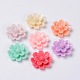 Mixed Resin Flower Cabochons X-CRES-A1345-M-1