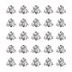 100 Stück Perlenkappen im tibetischen Stil TIBE-TAG0001-02-1