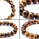 Natürliches Tigerauge runde Perlen Stretch-Armbänder BJEW-PH0001-10mm-03-4