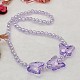 Lovely Transparent Acrylic Necklaces for Children's Day Gift NJEW-JN00269-05-2
